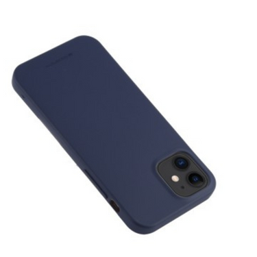 iPhone 12 Mini Compatible Case Cover With Premium Soft Feeling Jelly - Navy